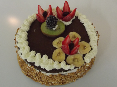 vacherin a la fraise et a la banane